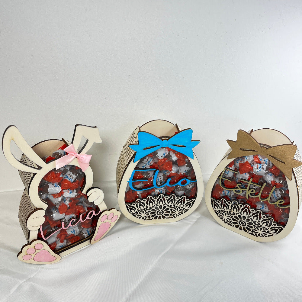 création de pâques en bois personnalisables