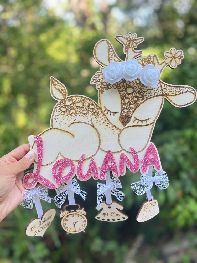 deco de naissance faon louana