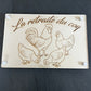 decoration en bois gravé recouverte plexi special exterieur