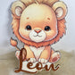 decoration lion chambre enfant personnalisable 