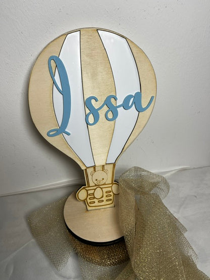 decoration montgolfiere sur socle