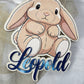 decoration murale lapinou personnalisable