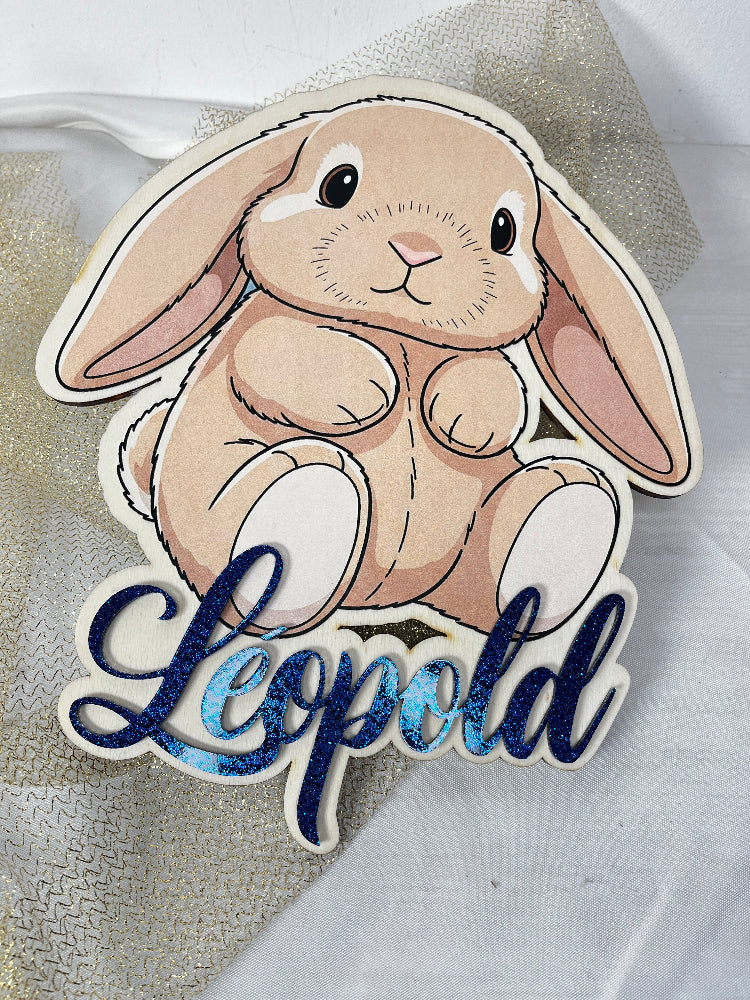 decoration murale lapinou personnalisable
