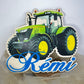 décoration murale tracteur en bois et couleur personnalisable