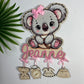 decoration naissance bois personnalisable en couleure