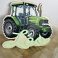 decoration tracteur en bois personnalisable