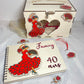 ensemble urne et livre d'or anniversaire theme au choix