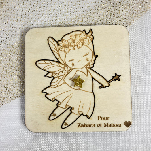 faire part puzzle fee bois personnalisable