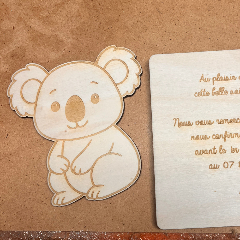 faire part puzzle koala