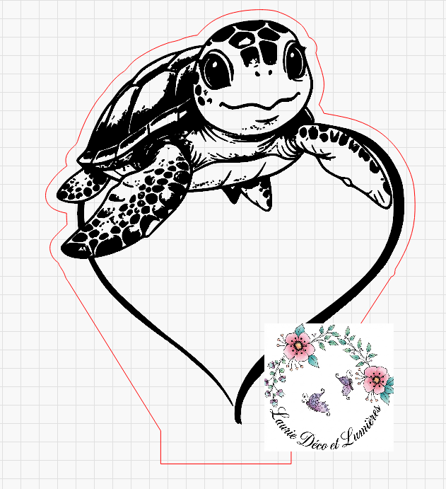 fichier numerique veilleuse tortue 