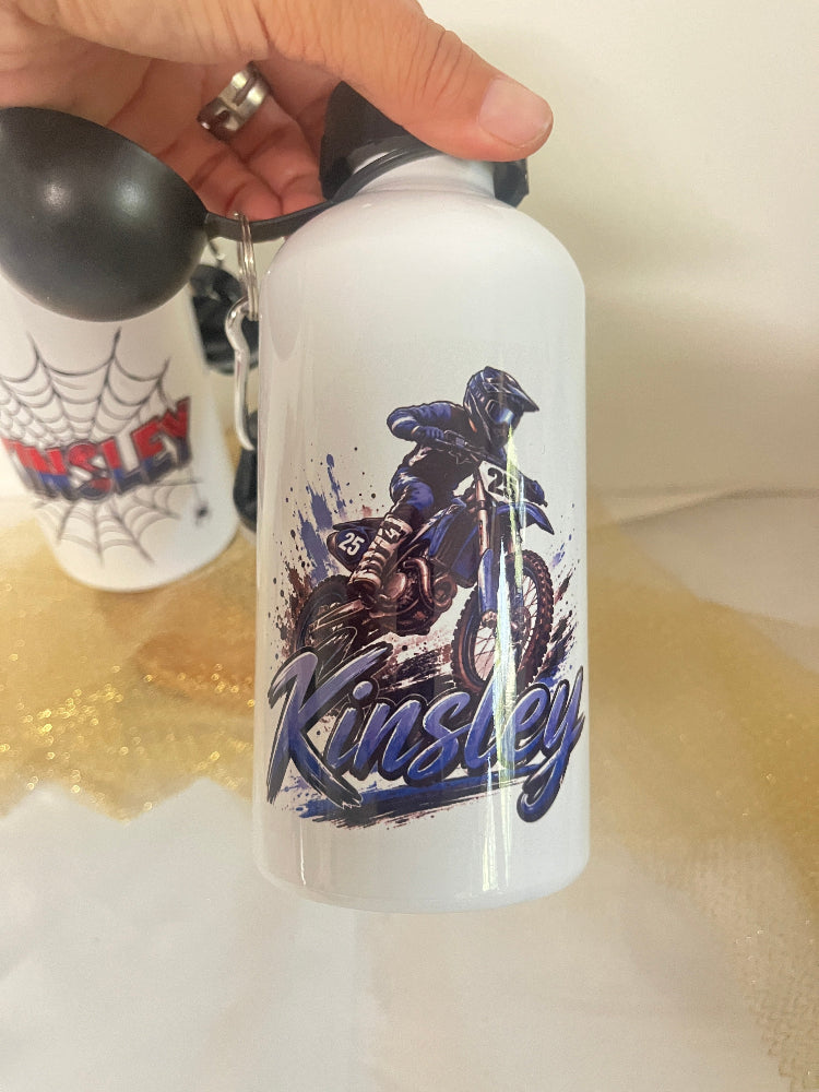 gourde motif personnalisable motocross