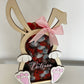 lapin de paques en bois personnalisable rempli de kinder 