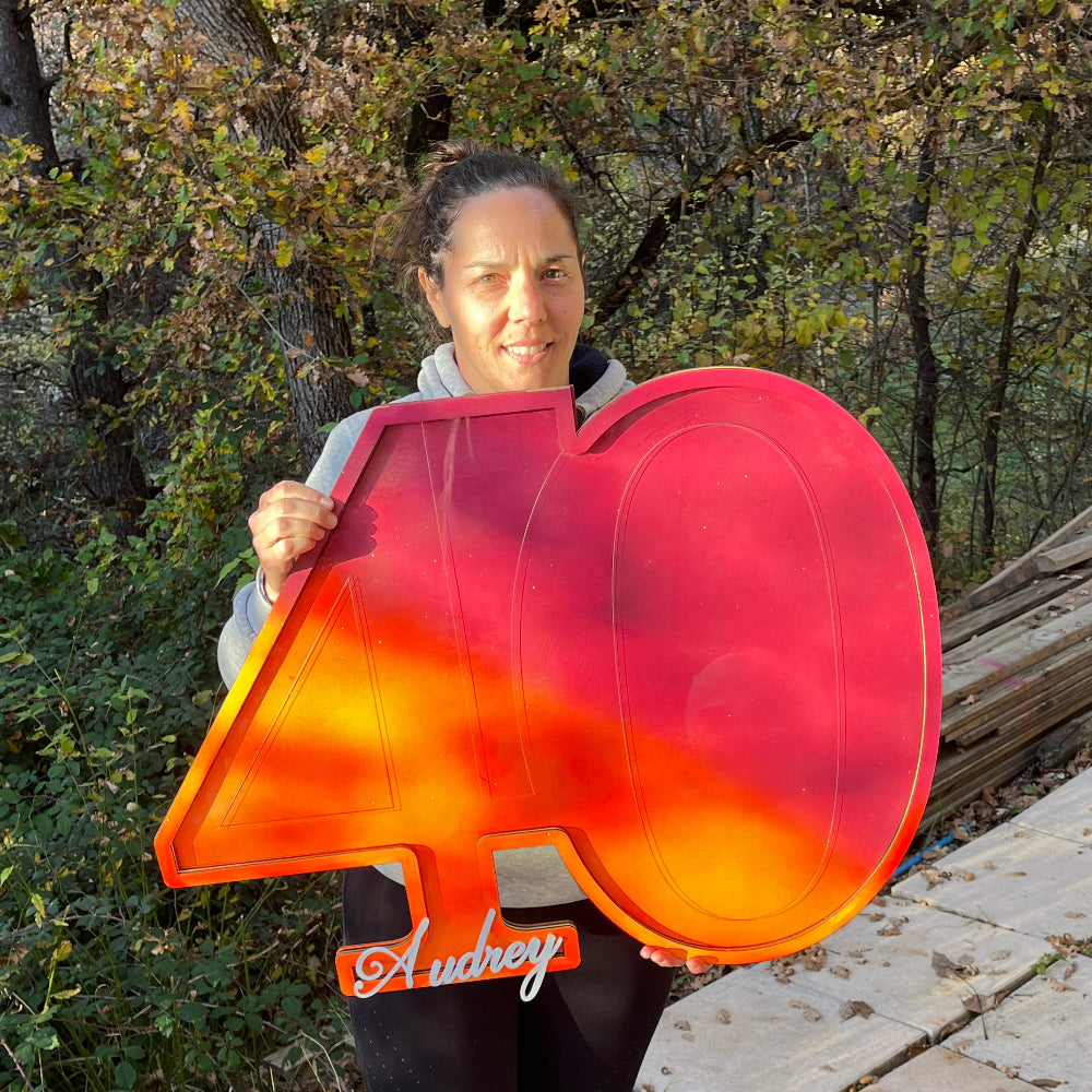 livre d'or anniversair 40 plexiglas