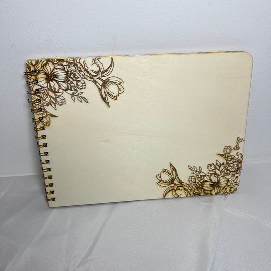 livre de voeux floral à personnaliser 