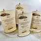 menu de mariage en bois gravure