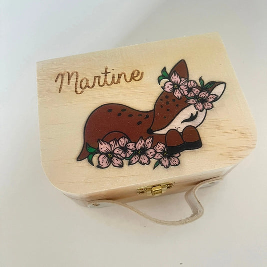 mini valise en couleurs personnalisée Laurie Déco et Lumières