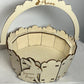 panier de paques en bois personnalisable 