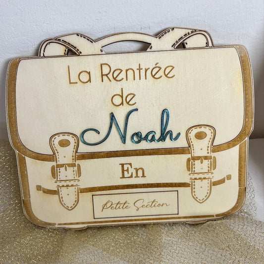 panneau cartable ecole fait main