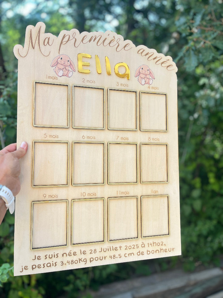 valise de naissance cygne en bois 