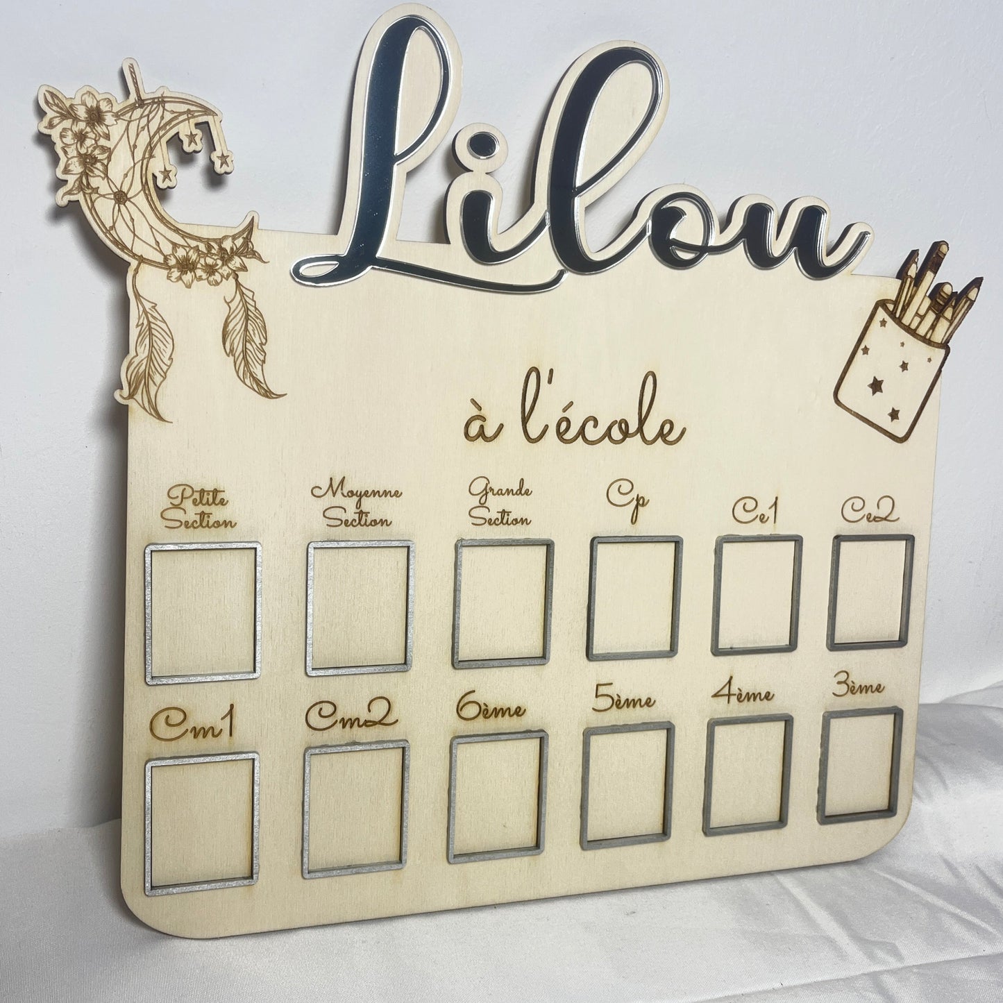 panneau photo scolaire à personnaliser  laurie deco et lumieres