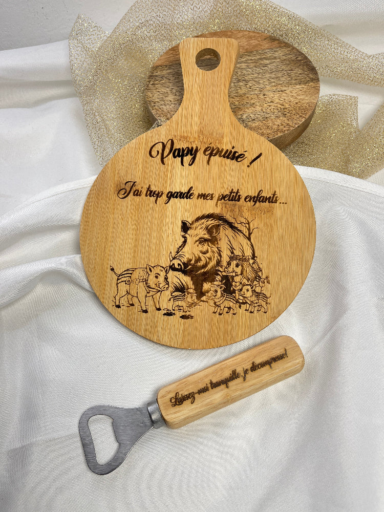 planche à découper gravure personnnalisable