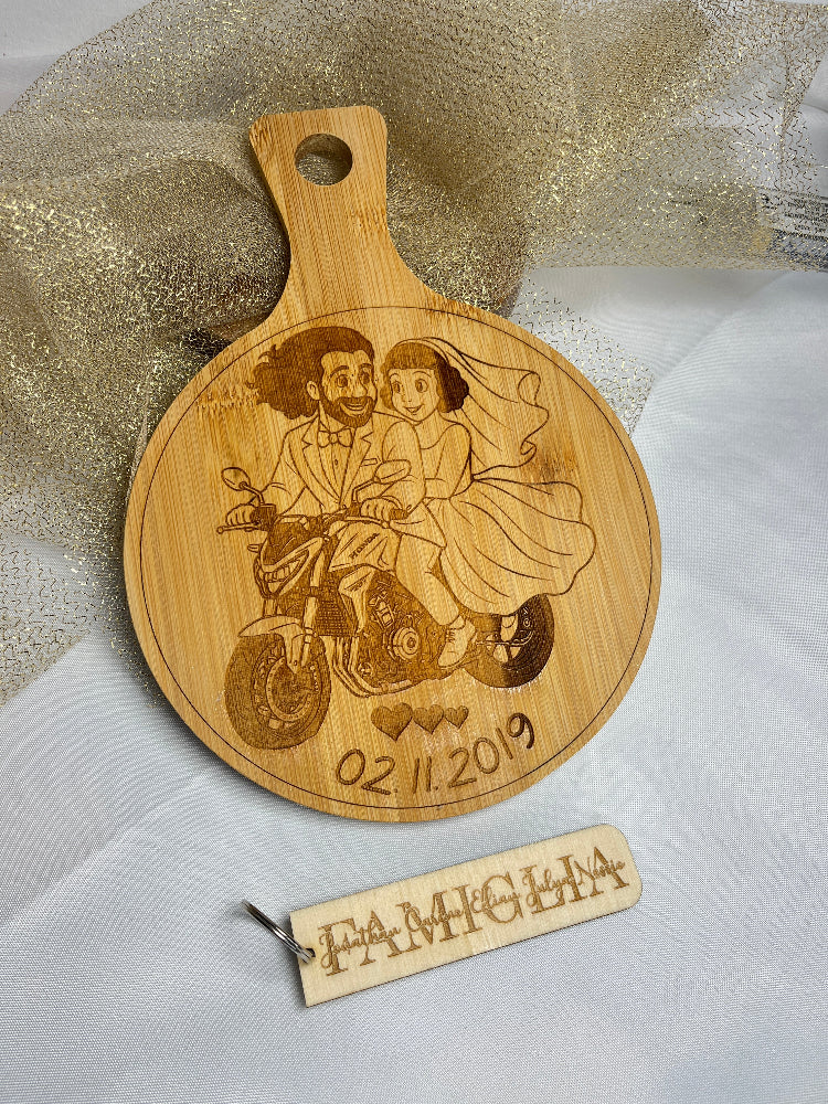 planche à decouper bois personnalisable