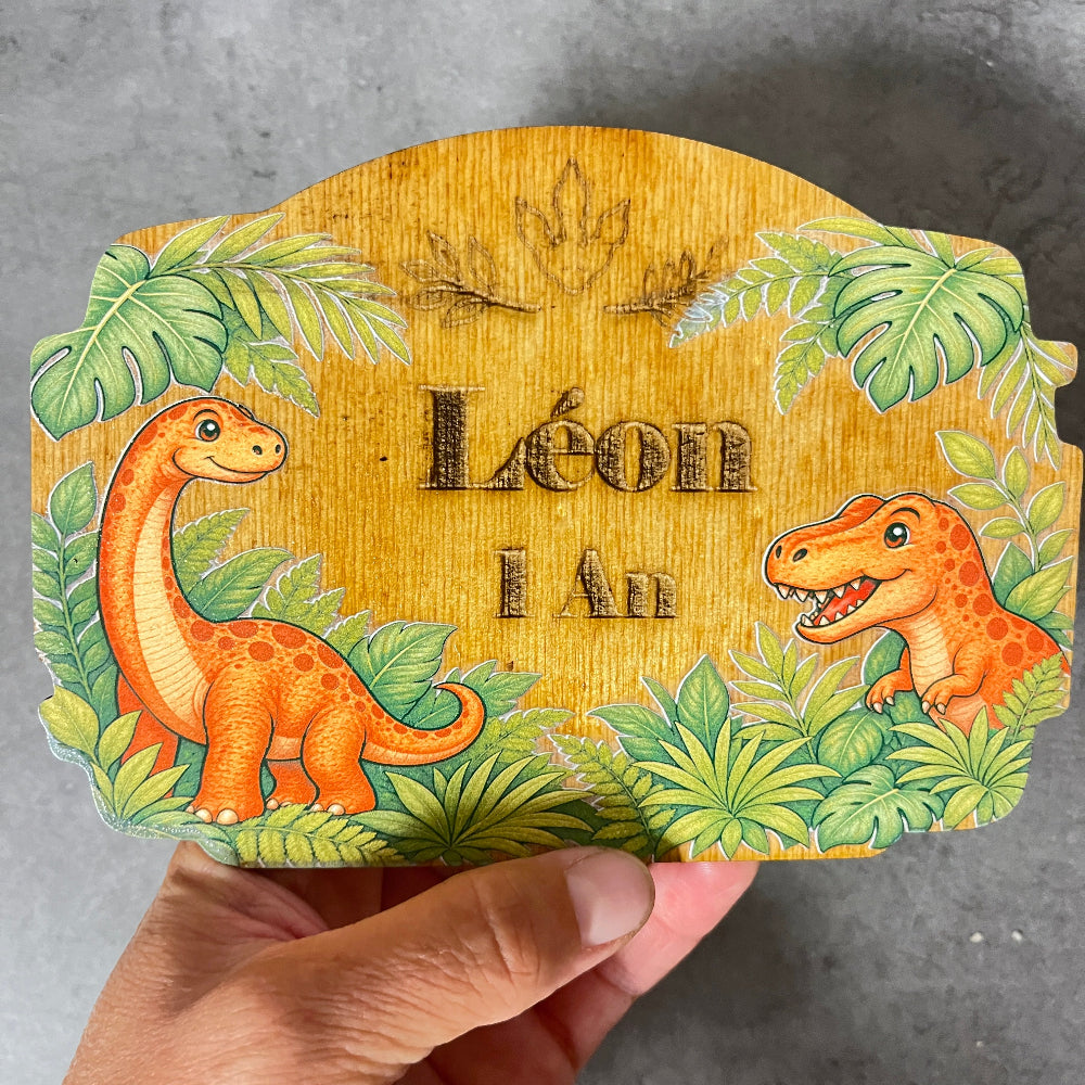 plaque personnalisable bois et couleur 