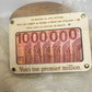 Porte-billet anniversaire en bois – Voici ton premier million