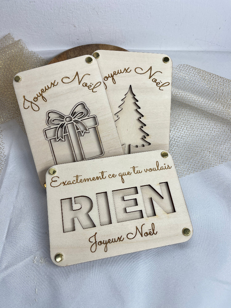 porte billet bois personnalisable