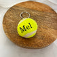 porte clef mini balle de tennis personnalisable melanie