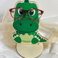 porte lunettes dinosaure personnalisable