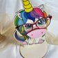 porte lunettes licorne  personnalisable  