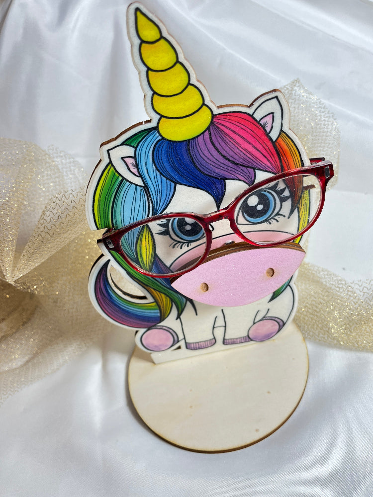 porte lunettes licorne  personnalisable  