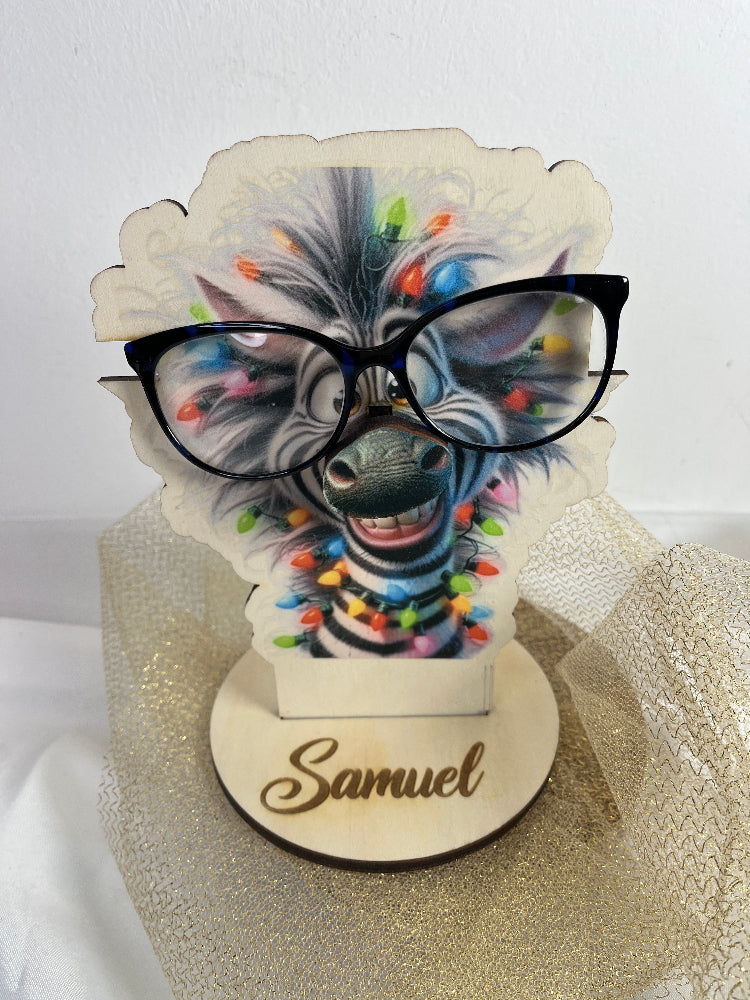 porte lunettes zebre personnalisable