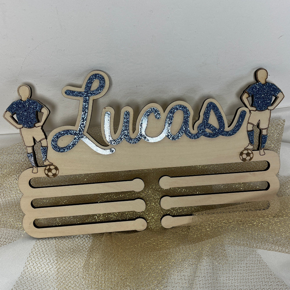 porte medaille football personnalisable