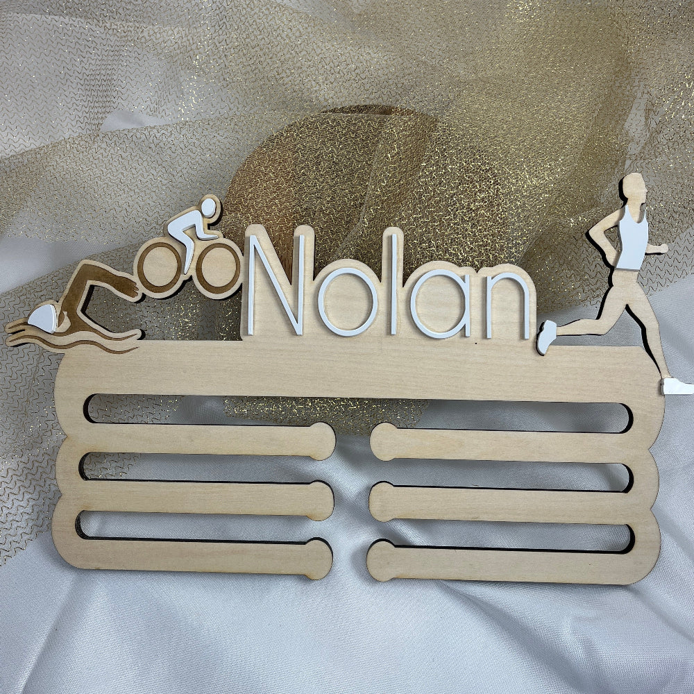 porte medaille triathlete