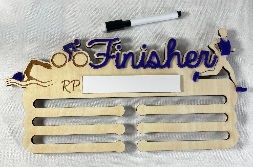porte medaille triathlon finisher avec rp