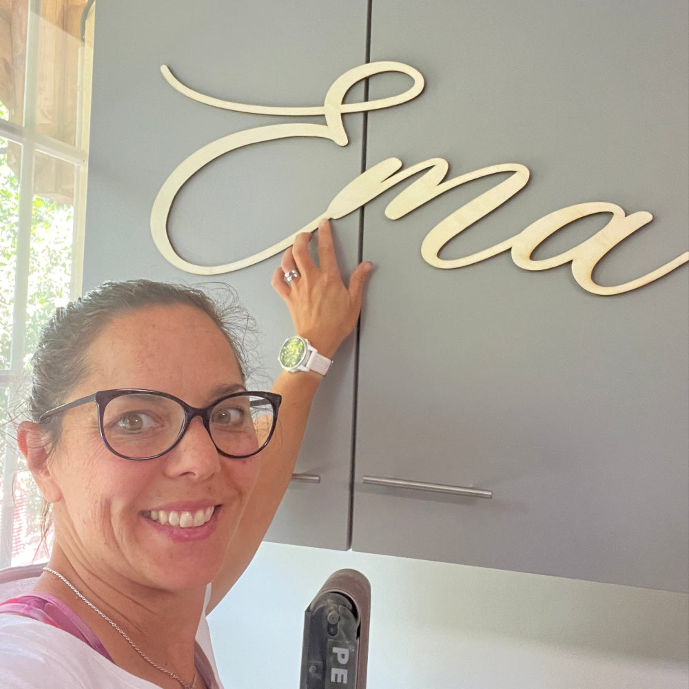 prenom mural bois laurie deco et lumieres