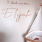 prenom mural en bois elijah
