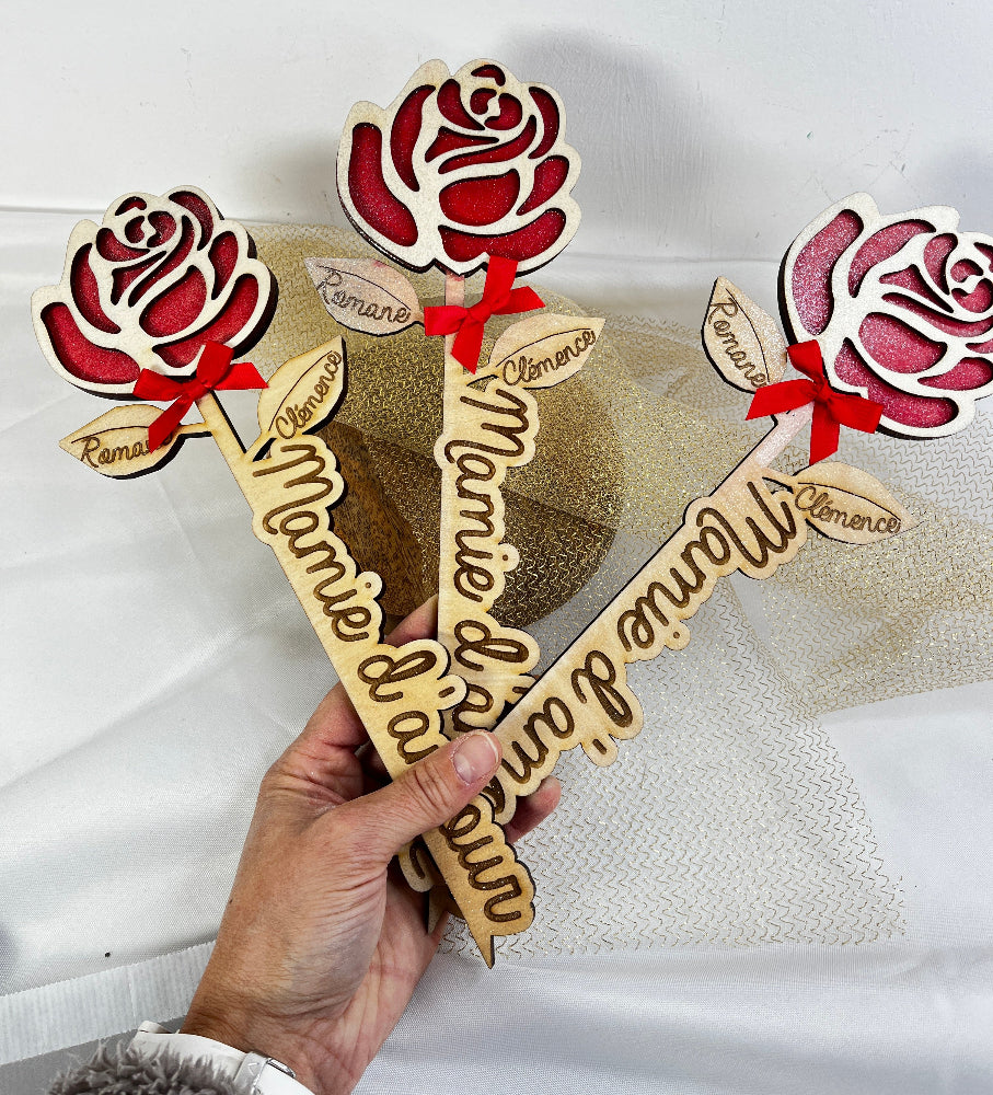 rose eternelle bonne fete mamie