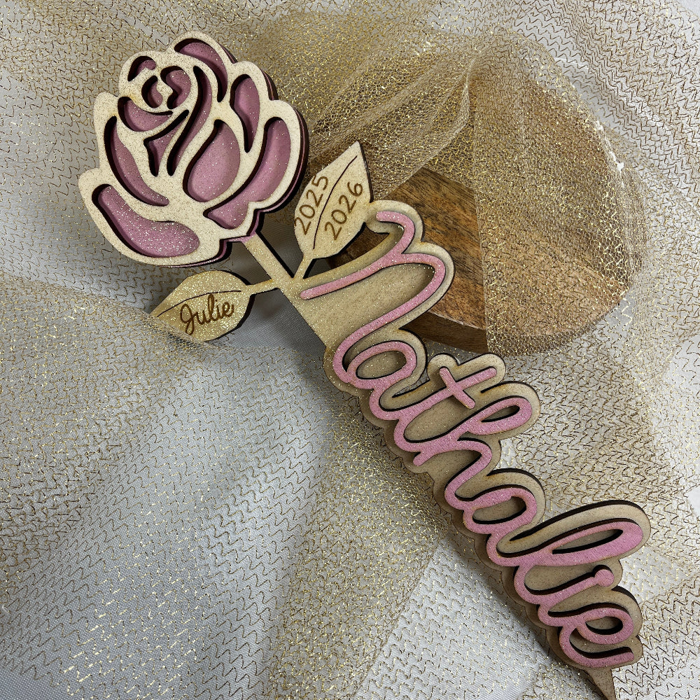 rose personnalisable eternelle rose