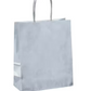 sac en papier gris argenté