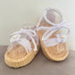 sandales blanches crochet bebe naissance