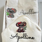 serviette  et cape de bain broderie koala personnalisable