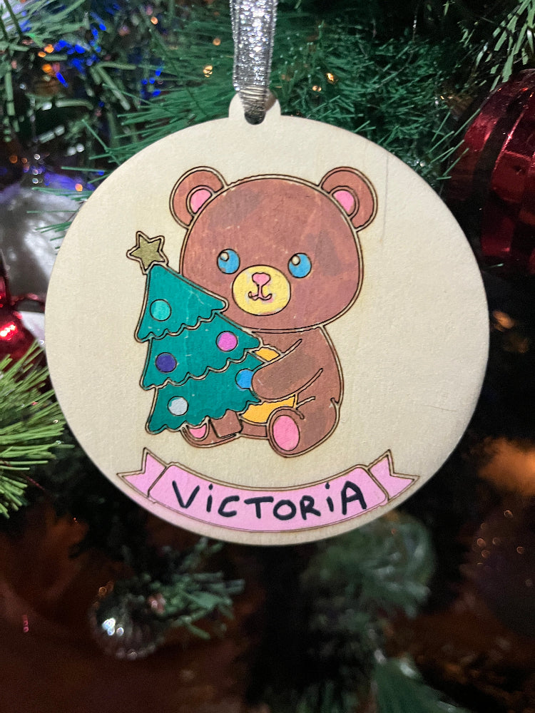 suspension de noel a colorier