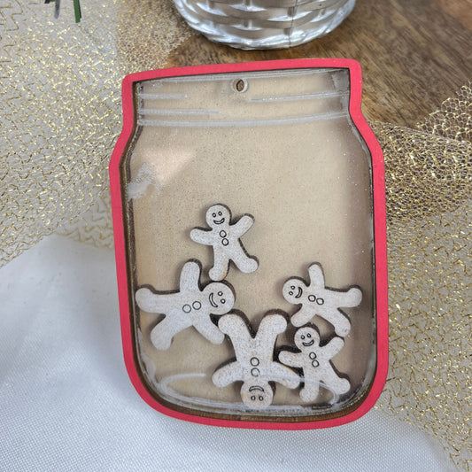 suspension de noel bocal en famille