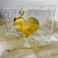 urne mariage plexiglas coeur or 
