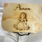 valise en bois gravure princesse
