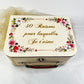 valise en bois souvenirs anniversaire  30 ans personnalisable 