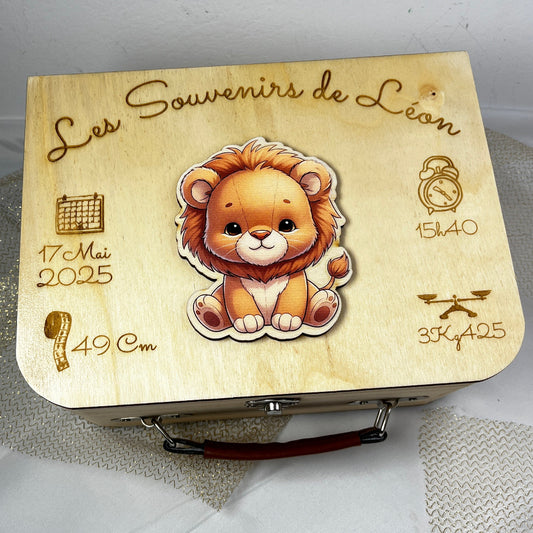 valise en couleur de naissance lionceau 